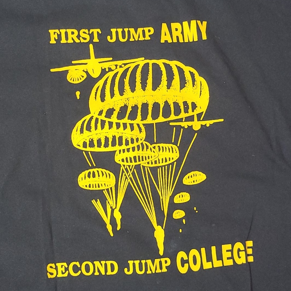 Vintage Army t shirt black size XL - Picture 7 of 8
